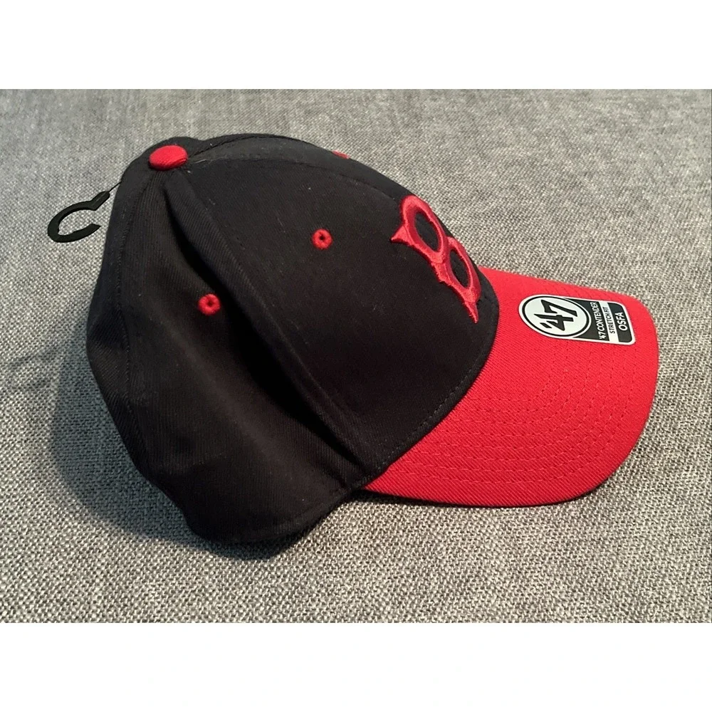 Boston Red Sox Cooperstown '47 Contender Cap Hat OSFA Stretch Fit Two Tone Navy - Picture 3 of 10